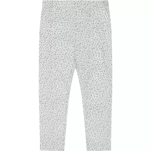 Laura Ashley 2 Pack Baby/Toddler Girl Legging &amp; Knitted Long Sleeve Peplum Tunic Top, Cotton Knit &amp; Floral Fall Outfit,NB-4T