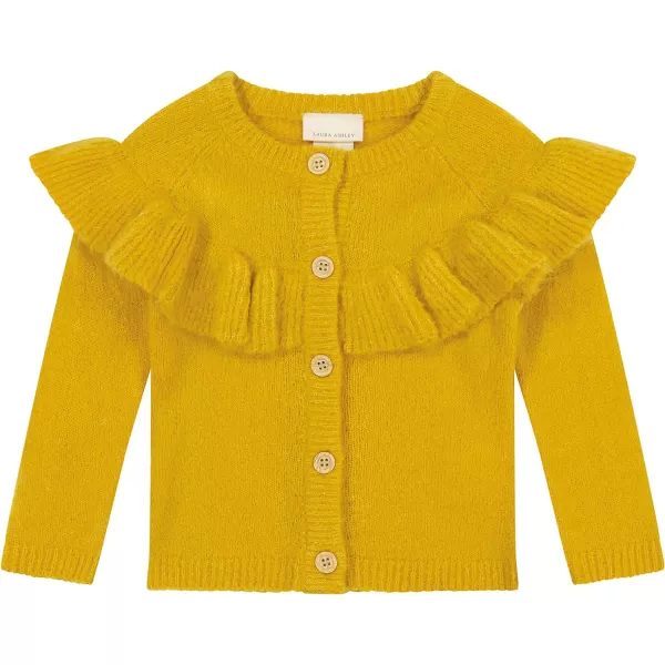 Laura Ashley 2 Pack Baby/Toddler Girl Legging &amp; Knitted Long Sleeve Peplum Tunic Top, Cotton Knit &amp; Floral Fall Outfit,NB-4T