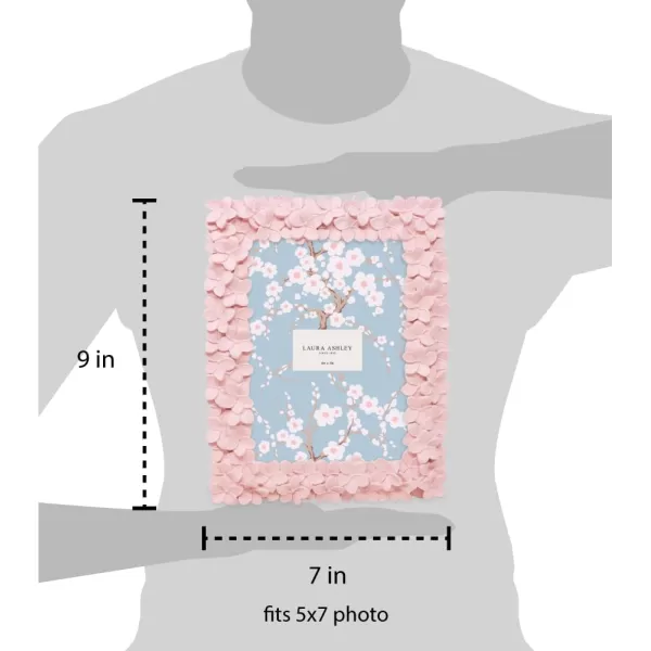 Laura Ashley 4x6 Mint Green Flower Textured Hand-Crafted Resin Picture Frame w/Easel &amp; Hook for Tabletop &amp; Wall Display, Decorative Floral Design Home Décor, Photo Gallery, Art 