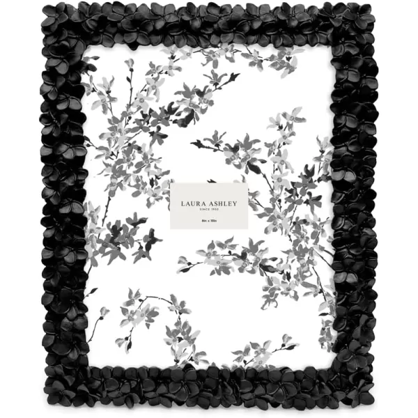 Laura Ashley 4x6 Mint Green Flower Textured Hand-Crafted Resin Picture Frame w/Easel &amp; Hook for Tabletop &amp; Wall Display, Decorative Floral Design Home Décor, Photo Gallery, Art 