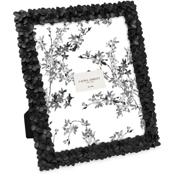Laura Ashley 4x6 Mint Green Flower Textured Hand-Crafted Resin Picture Frame w/Easel &amp; Hook for Tabletop &amp; Wall Display, Decorative Floral Design Home Décor, Photo Gallery, Art 