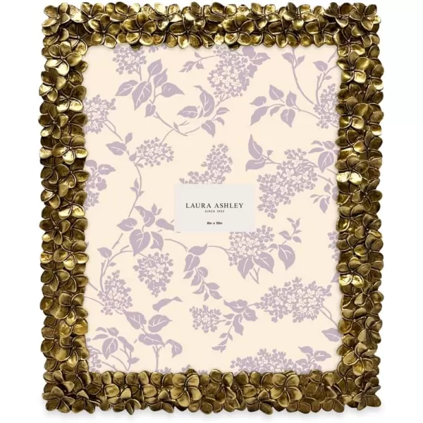 Laura Ashley 4x6 Mint Green Flower Textured Hand-Crafted Resin Picture Frame w/Easel &amp; Hook for Tabletop &amp; Wall Display, Decorative Floral Design Home Décor, Photo Gallery, Art 