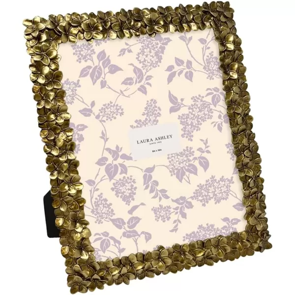 Laura Ashley 4x6 Mint Green Flower Textured Hand-Crafted Resin Picture Frame w/Easel &amp; Hook for Tabletop &amp; Wall Display, Decorative Floral Design Home Décor, Photo Gallery, Art 