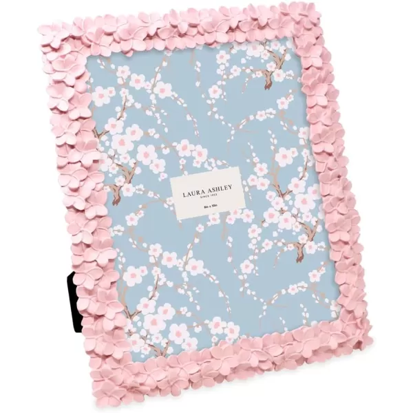 Laura Ashley 4x6 Mint Green Flower Textured Hand-Crafted Resin Picture Frame w/Easel &amp; Hook for Tabletop &amp; Wall Display, Decorative Floral Design Home Décor, Photo Gallery, Art 