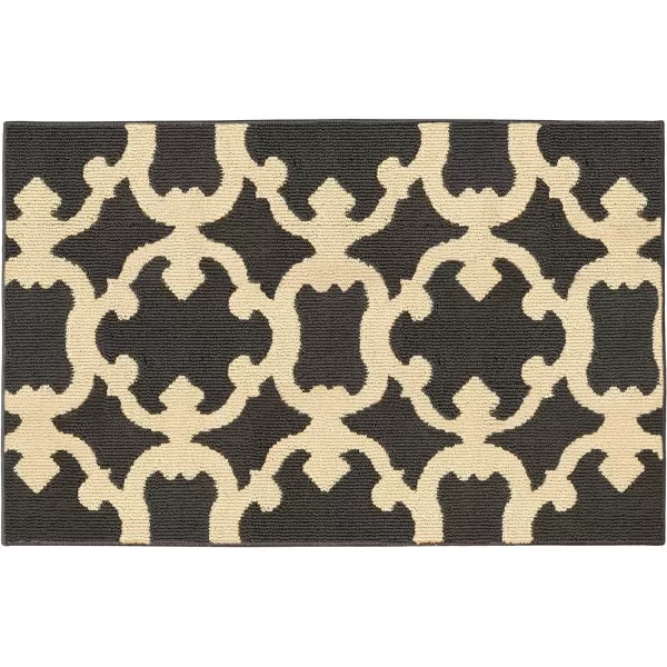 Laura Ashley Accent Rug, Aubrey, 27"x45", Light Grey/Linen