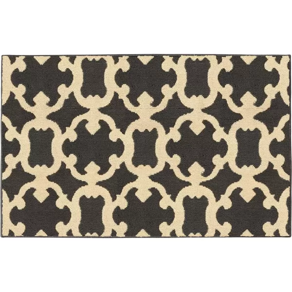 Laura Ashley Accent Rug, Aubrey, 27"x45", Light Grey/Linen