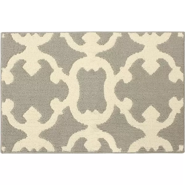 Laura Ashley Accent Rug, Aubrey, 27"x45", Light Grey/Linen