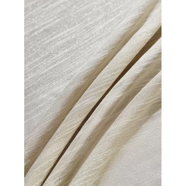 Laura Ashley Arabesque Luxurious Shimmery Fabric Tablecloth for Formal Dining, Holiday, Wedding or Party, 60" x 120", White