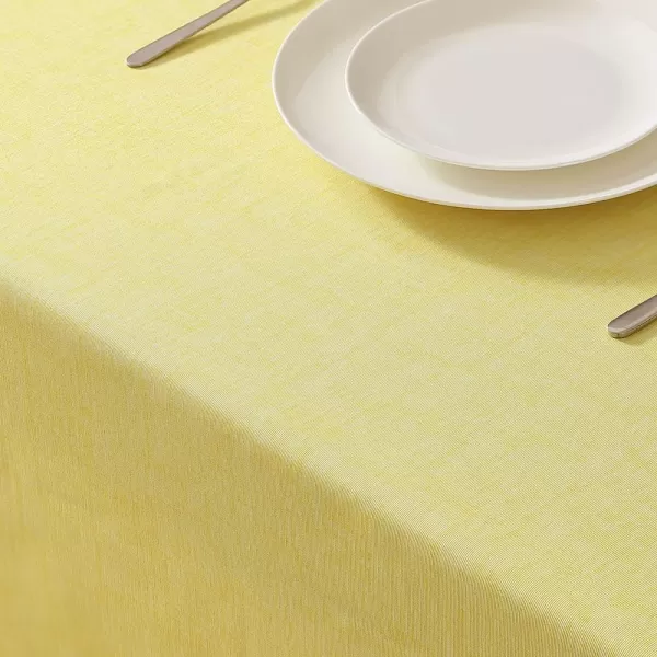 Laura Ashley Decorative Tablecloth, Wrinkle and Stain Resistant, Spillproof Water Repellant, Easy Care Washable Polyester Fabric for Dining, Kitchen, Holiday and Party, 70" Round, Cosmos
