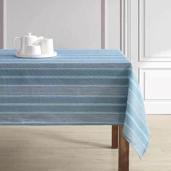Laura Ashley Decorative Tablecloth, Wrinkle and Stain Resistant, Spillproof Water Repellant, Easy Care Washable Polyester Fabric for Dining, Kitchen, Holiday and Party, 70" Round, Cosmos