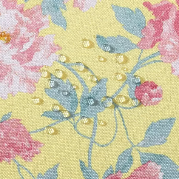 Laura Ashley Decorative Tablecloth, Wrinkle and Stain Resistant, Spillproof Water Repellant, Easy Care Washable Polyester Fabric for Dining, Kitchen, Holiday and Party, 70" Round, Cosmos