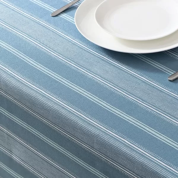 Laura Ashley Decorative Tablecloth, Wrinkle and Stain Resistant, Spillproof Water Repellant, Easy Care Washable Polyester Fabric for Dining, Kitchen, Holiday and Party, 70" Round, Cosmos
