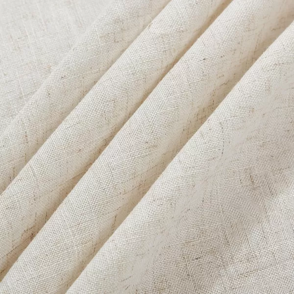 Laura Ashley Dothan Luxury Linen Blend Tablecloth for Formal Dining, Holiday, Wedding or Party, 60" x 120", Taupe