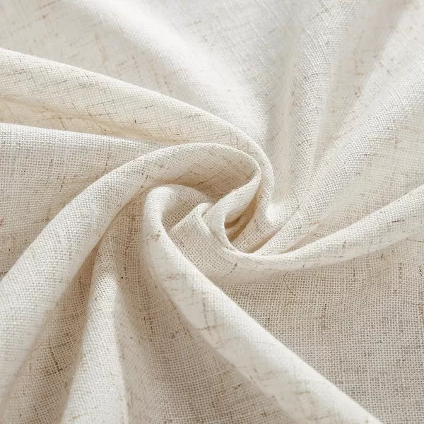 Laura Ashley Dothan Luxury Linen Blend Tablecloth for Formal Dining, Holiday, Wedding or Party, 60" x 120", Taupe