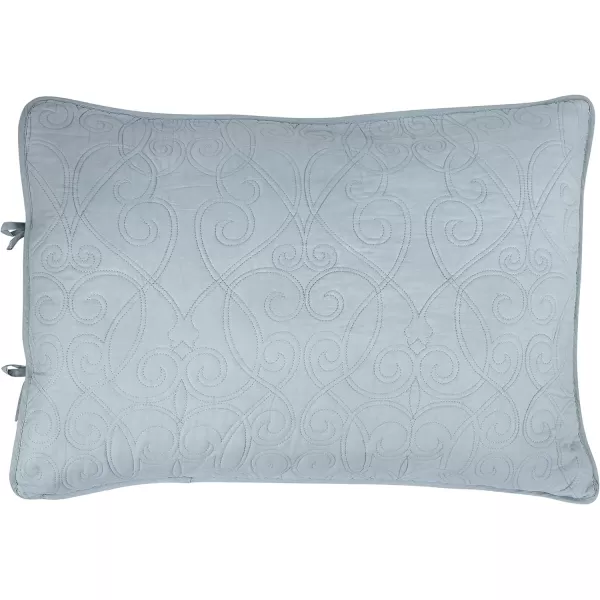Laura Ashley Felicity Collection Quilt Set-100% Cotton, Reversible, All Season Bedding with Matching Sham, Pre-Washed for Added Softness, Queen, White