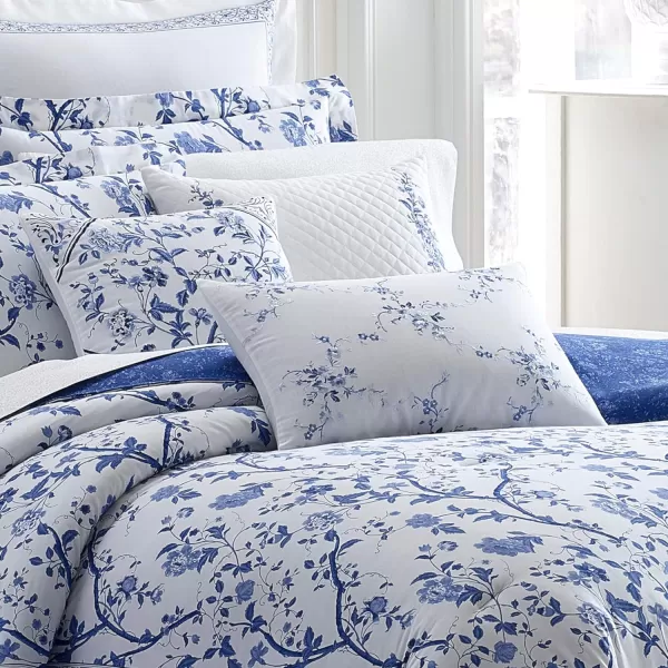 Laura Ashley - Full Comforter Set, Cotton Bedding with Matching Shams &amp; Bed Skirt, Stylish Home Decor 