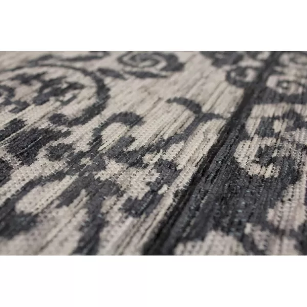 Laura Ashley Halstead Jacquard Chenille 27" x 45" Accent Rug, Gray
