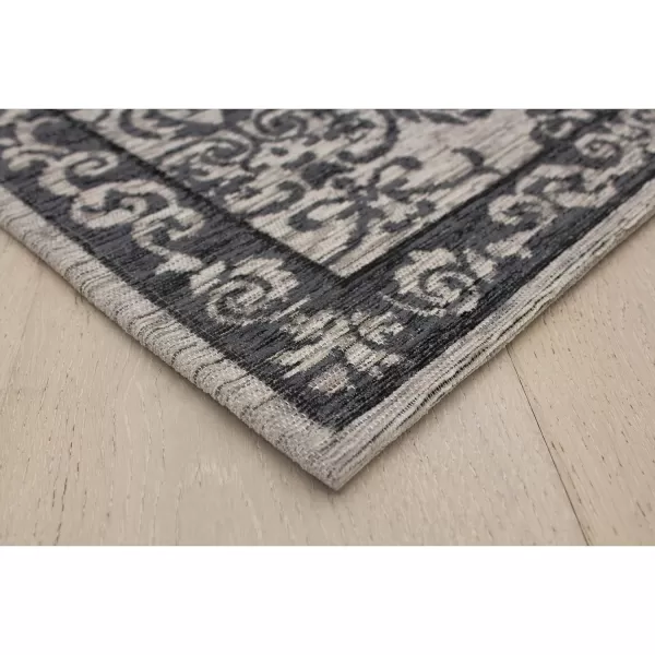 Laura Ashley Halstead Jacquard Chenille 27" x 45" Accent Rug, Gray