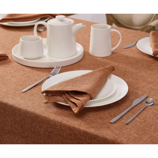 Laura Ashley Harper Luxuriously Smooth Fabric Napkins for Formal or Casual Dining, Holiday, Banquet, Wedding or Party, Set of 6 Napkins, Gold