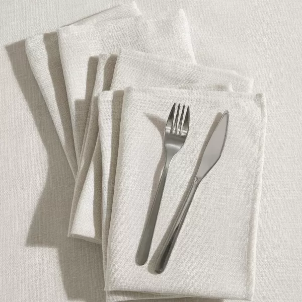 Laura Ashley Harper Luxuriously Smooth Fabric Napkins for Formal or Casual Dining, Holiday, Banquet, Wedding or Party, Set of 6 Napkins, Gold