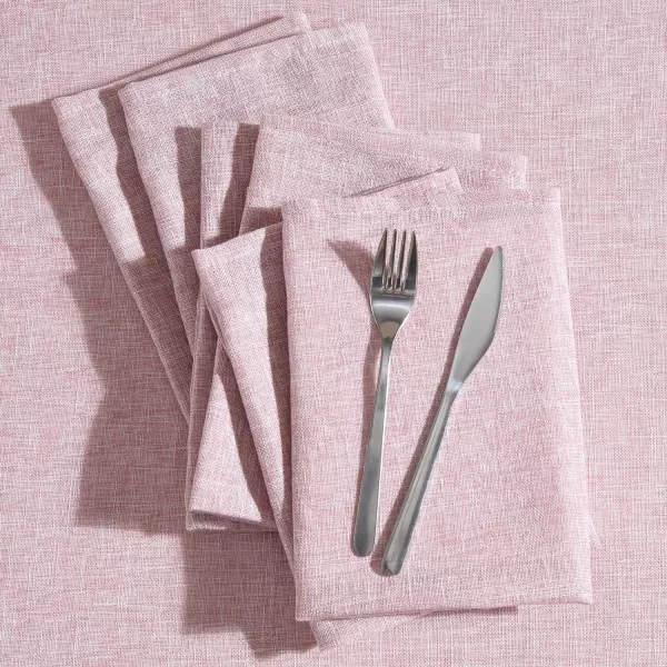 Laura Ashley Harper Luxuriously Smooth Fabric Napkins for Formal or Casual Dining, Holiday, Banquet, Wedding or Party, Set of 6 Napkins, Gold