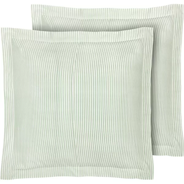 Laura Ashley Home Adelina White Ruffle Euro Sham Pair