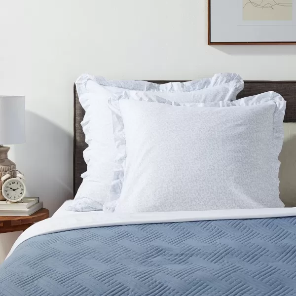 Laura Ashley Home Adelina White Ruffle Euro Sham Pair