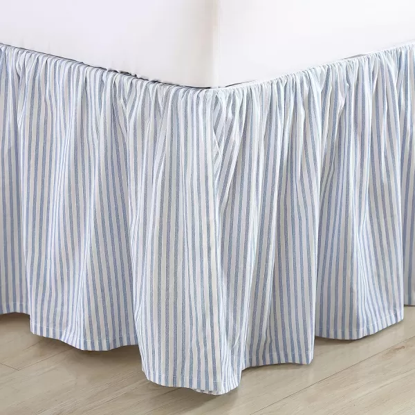 Laura Ashley Home - Cotton Ruffled Bedskirt, Lightweight Home Decor with Classic Style 