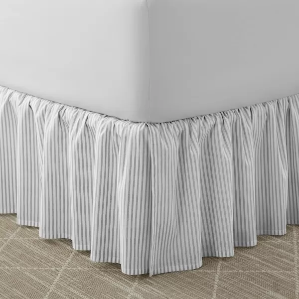 Laura Ashley Home - Cotton Ruffled Bedskirt, Lightweight Home Decor with Classic Style 