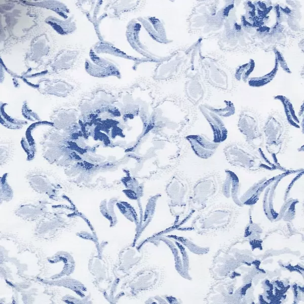 Laura Ashley Home - Full Sheets, Soft Sateen Cotton Bedding Set - Sleek, Smooth, &amp; Breathable Home Decor,Blossoming Blue