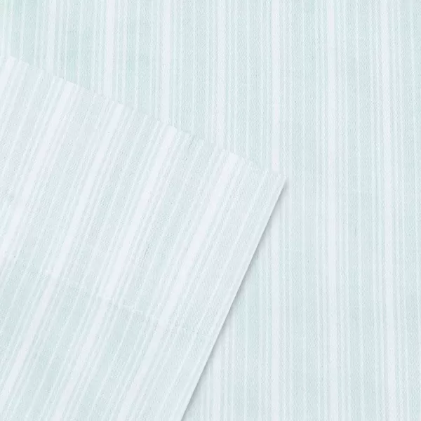 Laura Ashley Home - Full Sheets, Soft Sateen Cotton Bedding Set - Sleek, Smooth, &amp; Breathable Home Decor,Blossoming Blue