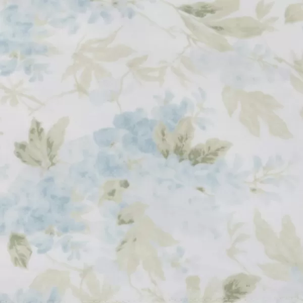 Laura Ashley Home - Full Sheets, Soft Sateen Cotton Bedding Set - Sleek, Smooth, &amp; Breathable Home Decor,Blossoming Blue
