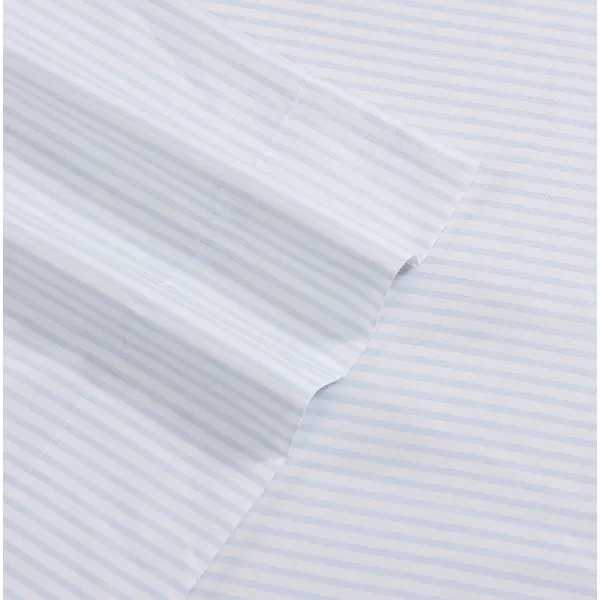 Laura Ashley Home - Full Sheets, Soft Sateen Cotton Bedding Set - Sleek, Smooth, &amp; Breathable Home Decor,Blossoming Blue
