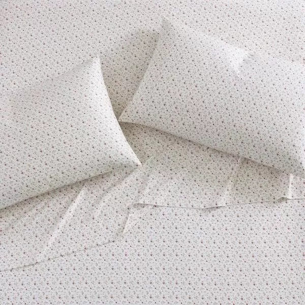 Laura Ashley Home - Full Sheets, Soft Sateen Cotton Bedding Set - Sleek, Smooth, &amp; Breathable Home Decor,Blossoming Blue
