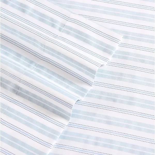 Laura Ashley Home - Full Sheets, Soft Sateen Cotton Bedding Set - Sleek, Smooth, &amp; Breathable Home Decor,Blossoming Blue