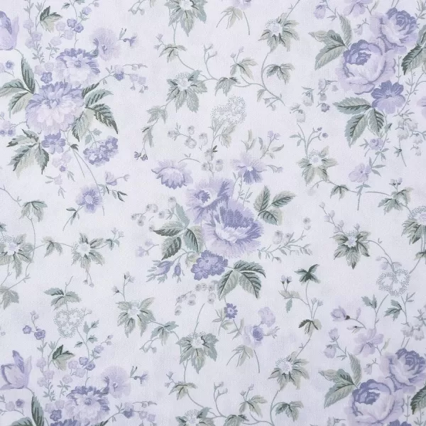 Laura Ashley Home - Full Sheets, Soft Sateen Cotton Bedding Set - Sleek, Smooth, &amp; Breathable Home Decor,Blossoming Blue