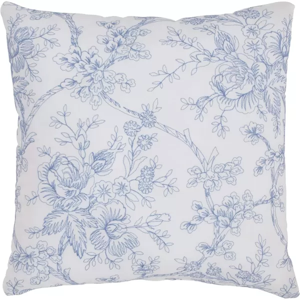 Laura Ashley Home - King Comforter Set, Reversible Cotton Bedding, Includes Matching Shams with Bonus Euro Shams &amp; Throw Pillows 