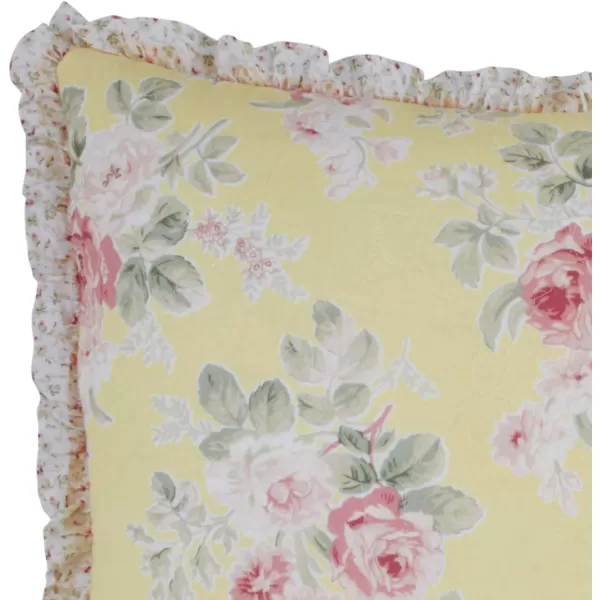 Laura Ashley Home | Melany Collection | Luxury Premium Ultra Soft Quilt Coverlet, Comfortable &amp; Lightweight All Season Bedding, Queen, Yellow