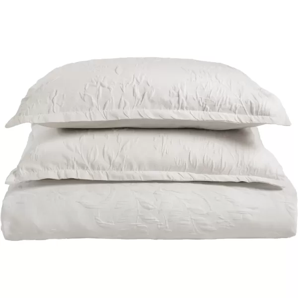 Laura Ashley Home- Queen Duvet Cover Set, Cotton Reversible Bedding with Matching Sham, Farmhouse Home Décor 