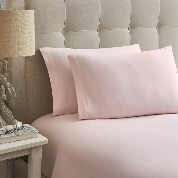 Laura Ashley Home - Queen Sheets, Cotton Flannel Bedding Set, Brushed for Extra Softness &amp; Comfort 