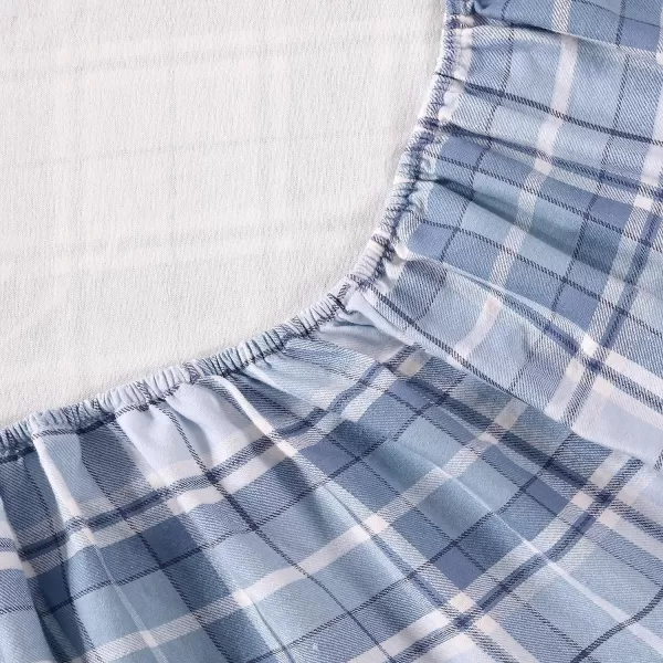 Laura Ashley Home - Queen Sheets, Cotton Flannel Bedding Set, Brushed for Extra Softness &amp; Comfort 