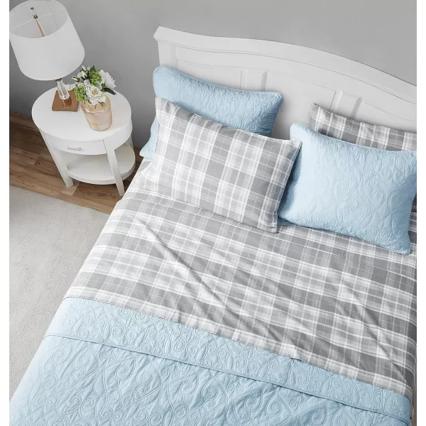 Laura Ashley Home - Queen Sheets, Cotton Flannel Bedding Set, Brushed for Extra Softness &amp; Comfort 