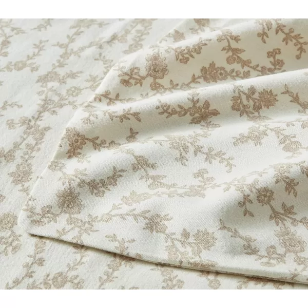 Laura Ashley Home - Queen Sheets, Cotton Flannel Bedding Set, Brushed for Extra Softness &amp; Comfort 