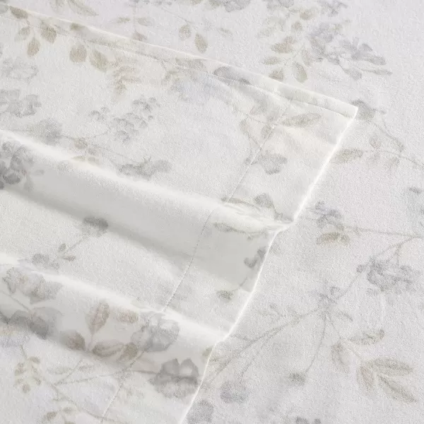 Laura Ashley Home - Queen Sheets, Cotton Flannel Bedding Set, Brushed for Extra Softness &amp; Comfort 