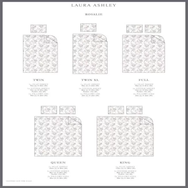 Laura Ashley Home - Queen Sheets, Cotton Flannel Bedding Set, Brushed for Extra Softness &amp; Comfort 