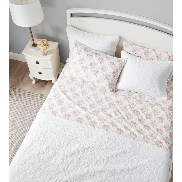 Laura Ashley Home - Queen Sheets, Cotton Flannel Bedding Set, Brushed for Extra Softness &amp; Comfort 