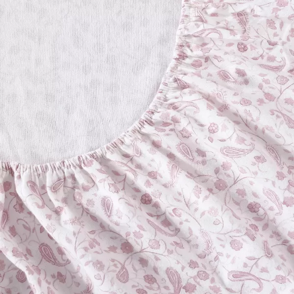 Laura Ashley Home - Queen Sheets, Cotton Flannel Bedding Set, Brushed for Extra Softness &amp; Comfort 