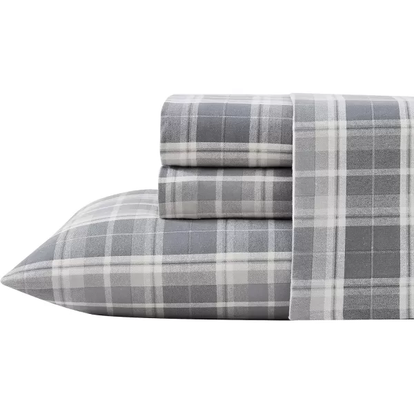 Laura Ashley Home - Queen Sheets, Cotton Flannel Bedding Set, Brushed for Extra Softness &amp; Comfort 