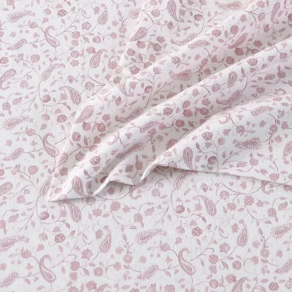 Laura Ashley Home - Queen Sheets, Cotton Flannel Bedding Set, Brushed for Extra Softness &amp; Comfort 