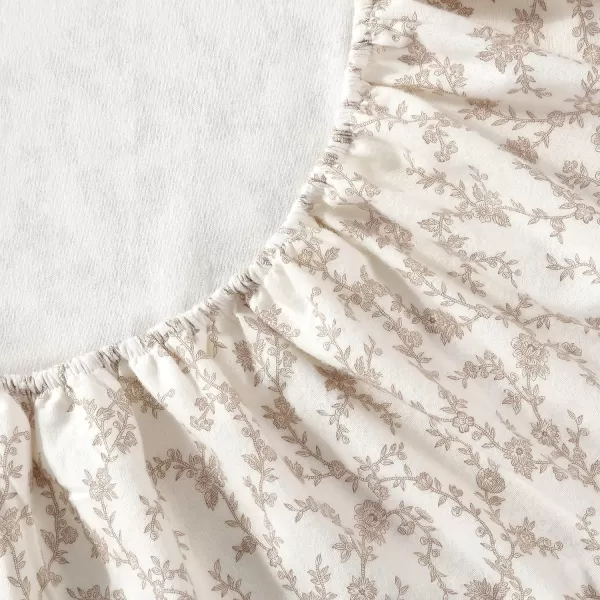 Laura Ashley Home - Queen Sheets, Cotton Flannel Bedding Set, Brushed for Extra Softness &amp; Comfort 